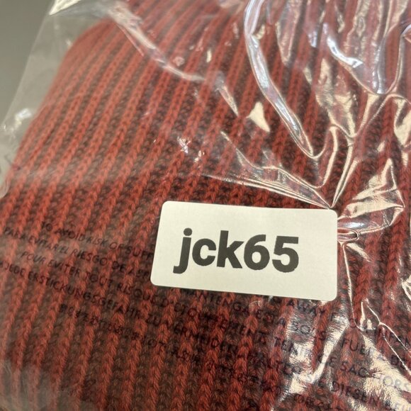 NEW Lands' End Drifter Men's L Ribbed Cotton Sweater Rust Red Mock neck -65 - Picture 13 of 13